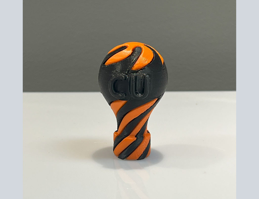 Black and orange Vortex Collection model